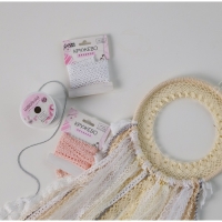 Кружево вязаное, 25 мм &times; 15 &plusmn; 1 м, цвет бежевый