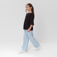 Футболка детская MINAKU цвет чёрный, рост 128 см