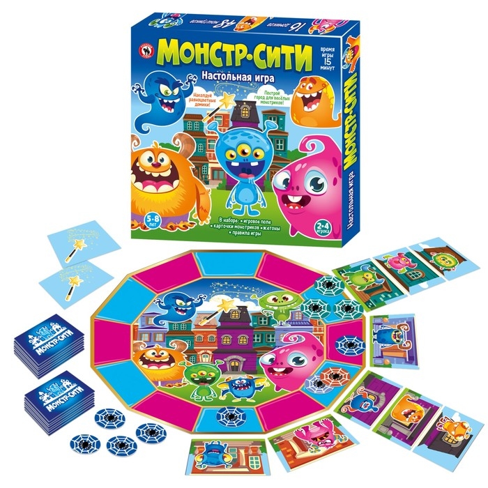 Настольная игра &laquo;Монстр &mdash; Сити&raquo;, 2-4 игрока, 5+