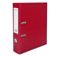 Папка-регистратор А4, 75 мм, Calligrata, ПВХ, тиснение "лен", металлическая окантовка, карман на корешок, собранная, бордовая, микс Папка-регистратор А4, 75 мм, Calligrata, ПВХ, тиснение "лен", металлическая окантовка, карман на корешок, собранная, бордовая, микс