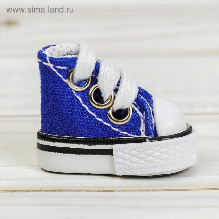 Кеды для кукол, длина подошвы 3,8 см, цвет синий Кеды для кукол, длина подошвы 3,8 см, цвет синий