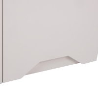 Шкаф навесной 800 Хельга, 800х300х720, Белый/Грей софт МДФ