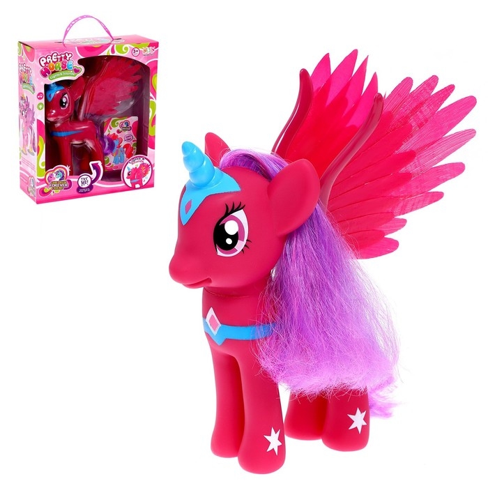Пони &laquo;Красотка&raquo; с крыльями, звук, свет, МИКС