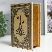 Шкатулка-книга дерево кожзам "Ретро. Париж" 16х11х4,5 см Шкатулка-книга дерево кожзам "Ретро. Париж" 16х11х4,5 см
