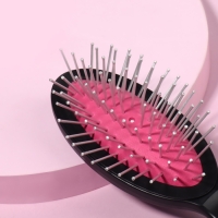 Расчёска массажная, 4 &times; 17 см, цвет МИКС