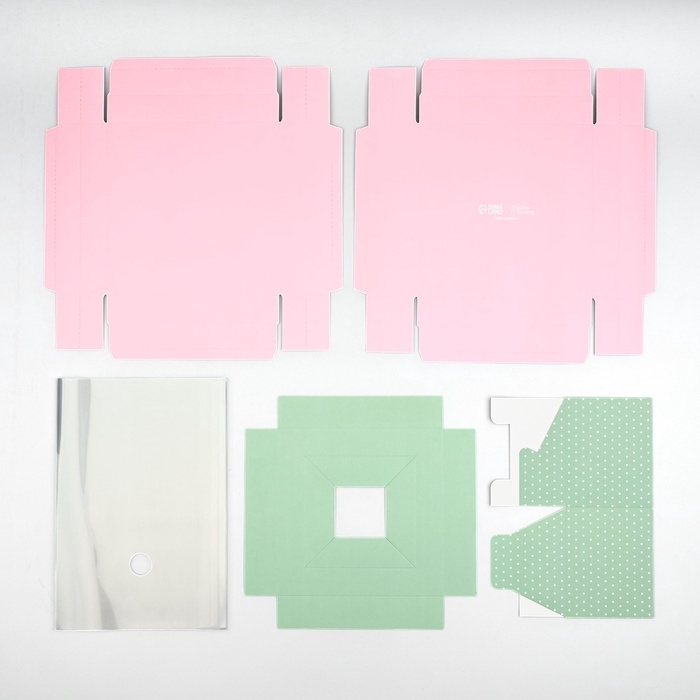 Коробка для цветов с вазой и PVC окнами складная &laquo;Нежность&raquo;, 16 х 23 х 16 см