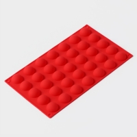 Форма для выпечки Доляна «Полусферы», силикон, 30×17,5 см, 35 ячеек (d=2,5), цвет МИКС Форма для выпечки Доляна «Полусферы», силикон, 30×17,5 см, 35 ячеек (d=2,5), цвет МИКС