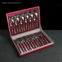 Набор столовых приборов &laquo;Мондиал&raquo;, 30 предметов, толщина 2,5 мм, декоративная коробка