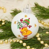 Шар "Новогодний " d-6 см, микс Шар "Новогодний " d-6 см, микс