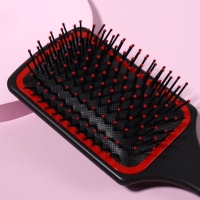 Расчёска массажная, широкая, 8 &times; 24 см, цвет МИКС