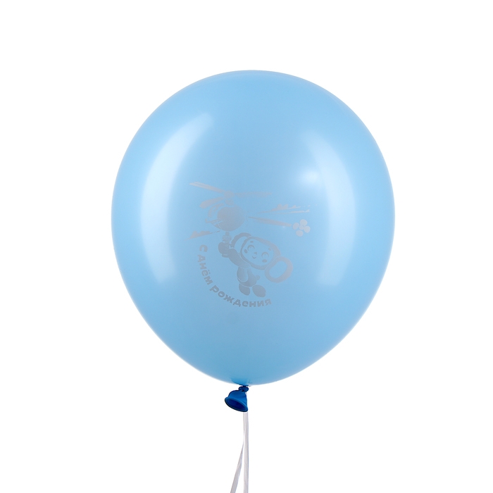 Шар латексный 12" &laquo;Чебурашка&raquo; монохромный принт, набор 5 шт.