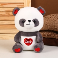 Мягкая игрушка «Панда», размер 22 см, цвет серо-белый Мягкая игрушка «Панда», размер 22 см, цвет серо-белый