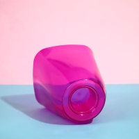 Горшок для орхидей, 2,5 л, 16,4 &times; 18,5 см, пластик, прозрачно-малиновый