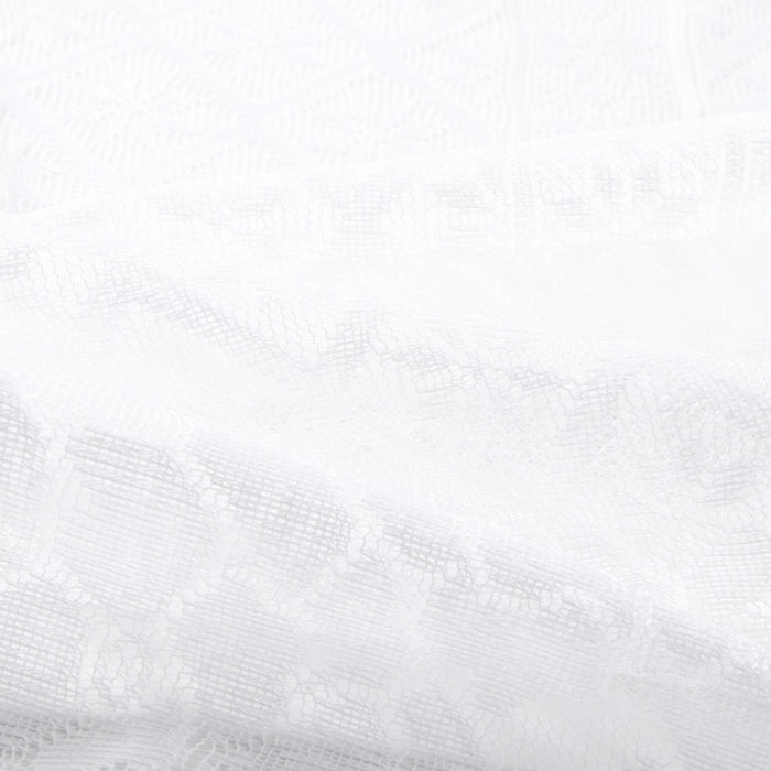 Скатерть Доляна Ажур цв.белый 140*200 &plusmn;5 см, 100%п/э