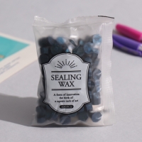 Сургуч в гранулах "Синий" перламутр набор 100 капсул