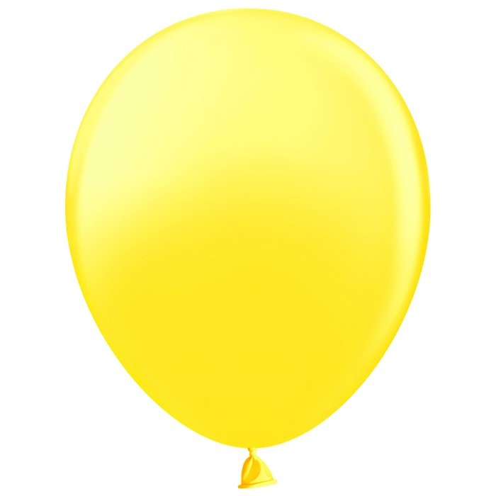 Шар латексный 12", пастель, набор 100 шт., цвет жёлтый