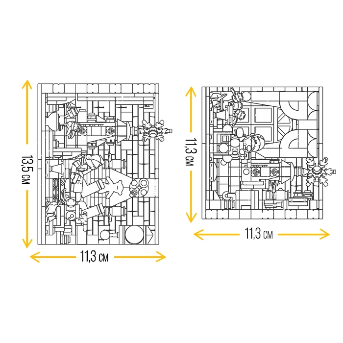 Конструктор &laquo;Новогодние истории&raquo;, 453 детали, с гирляндой