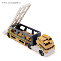 Грузовик «Трейлер» с 6 машинами и вертолетом Грузовик «Трейлер» с 6 машинами и вертолетом