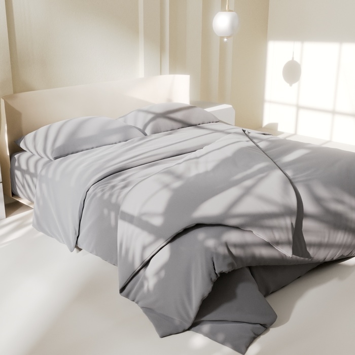 Постельное бельё LoveLife дуэт Постельное бельё LoveLife дуэт "Gray mist" 150х215см-2 шт, 225х240см, 50х70±3см-2 шт, микрофибра 85гр