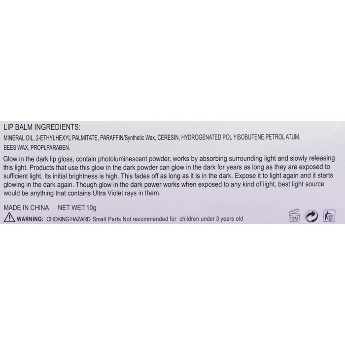 Бальзам для губ «Бокал», микс цветов и ароматов, светящийся в темноте Бальзам для губ «Бокал», микс цветов и ароматов, светящийся в темноте