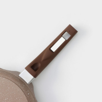 Сковорода блинная &laquo;Гранит Brown&raquo;, d=20 см, пластиковая ручка, антипригарное покрытие, цвет коричневый