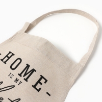 Фартук Этель "HOME", цвет бежевый, 60х75 см, 50%хл, 50%лен