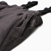 Полукомбинезон утеплённый для девочек, цвет серый, рост 98 см