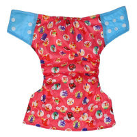 Многоразовый подгузник «Веселые зверята», 3-15 кг, цвет красный, Крошка Я Многоразовый подгузник «Веселые зверята», 3-15 кг, цвет красный, Крошка Я