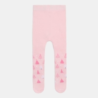 Новый год.Колготки Крошка Я "Ёлочки", розовый, рост 62-68 см