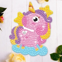 Аппликация стикерами форменная &laquo;Единорог&raquo;, набор для творчества, стикерная мозаика