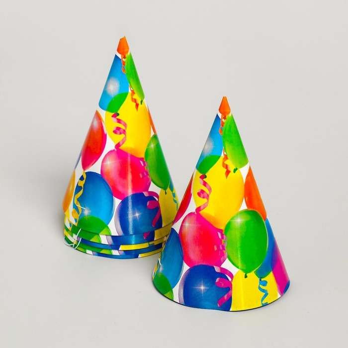 Набор бумажной посуды одноразовый С днём рождения», 6 тарелок, 6 стаканов, 6 колпаков, 1 гирлянда Набор бумажной посуды одноразовый С днём рождения», 6 тарелок, 6 стаканов, 6 колпаков, 1 гирлянда