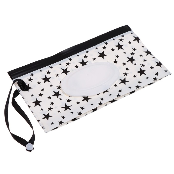 Контейнер для салфеток с петелькой «Звезды на белом», цвет МИКС Контейнер для салфеток с петелькой «Звезды на белом», цвет МИКС