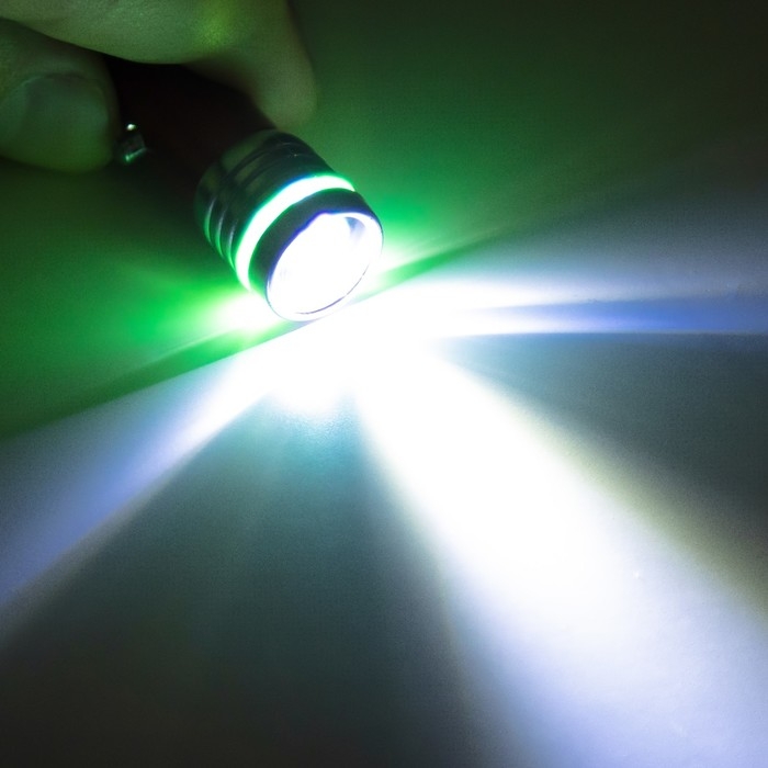 Указка лазерная лупа 2,5 см 3 режима мигает, светит, лазер LR44x3 шт Указка лазерная лупа 2,5 см 3 режима мигает, светит, лазер LR44x3 шт "Красная" 1,5х2,8х10 см 10473