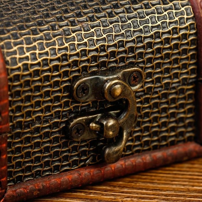 Шкатулка дерево сундучок Шкатулка дерево сундучок "Сеточка" 6х8х5,5 см