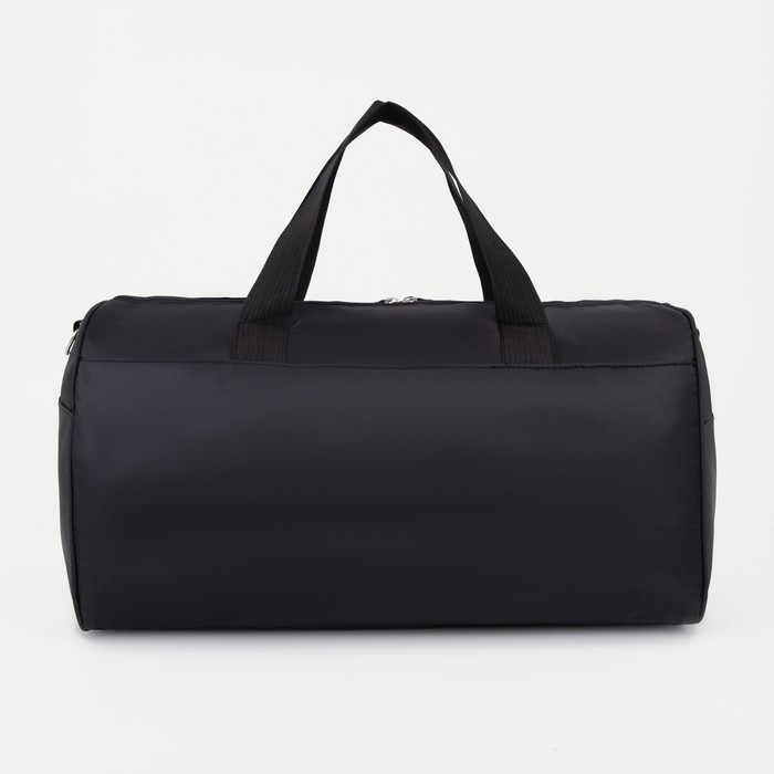 Сумка спортивная на молнии, 2 наружных кармана, средний размер, цвет серый/чёрный Сумка спортивная на молнии, 2 наружных кармана, средний размер, цвет серый/чёрный