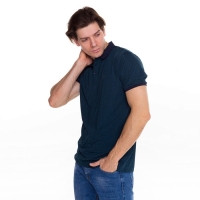 Футболка мужская поло, цвет зеленый, размер 50 (XL)