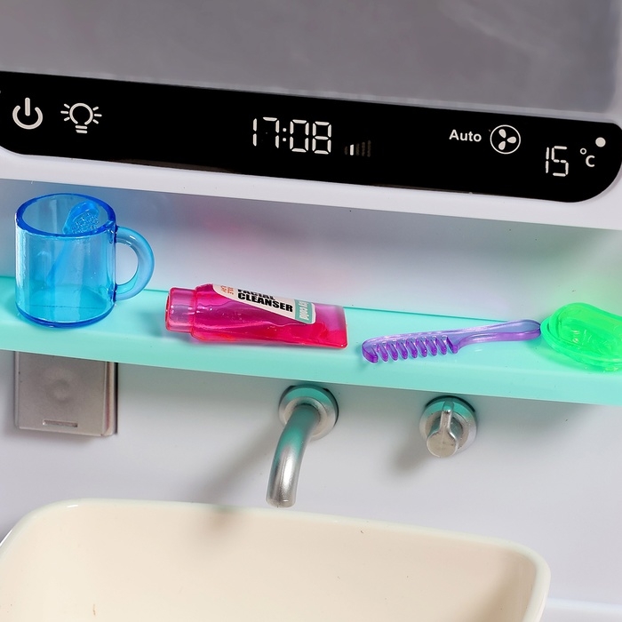 Набор мебели для кукол &laquo;Ванная комната&raquo;: санузел, раковина, постирочная