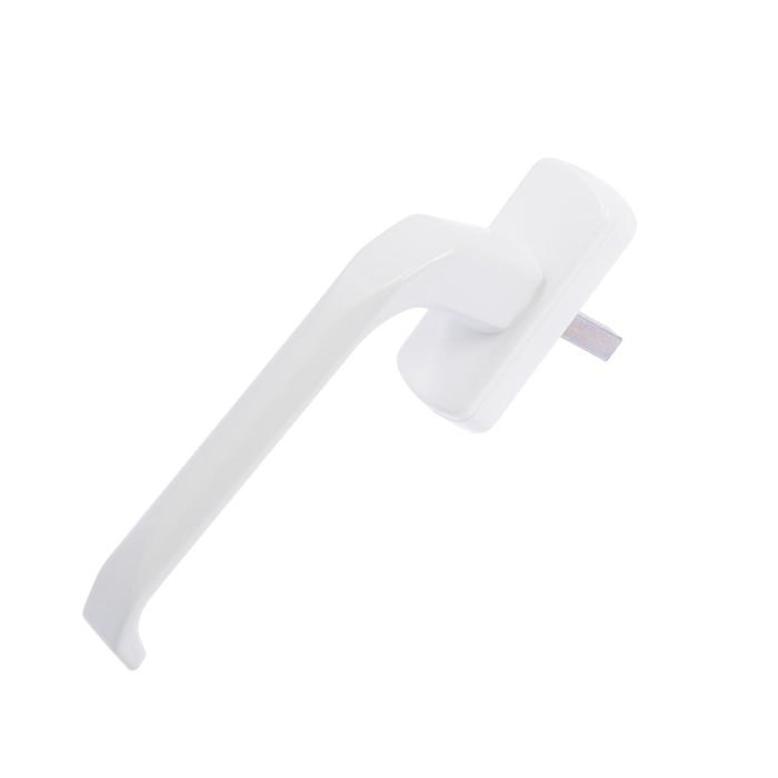 Ручка оконная, металлическая, белая Ручка оконная, металлическая, белая