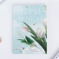 Смешбук с раскраской А5, 80 л &laquo;Живи мечтой&raquo;