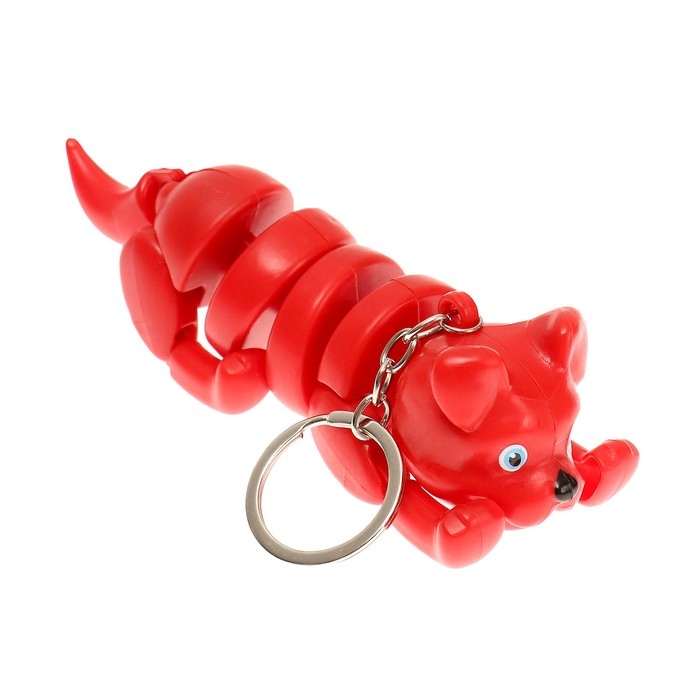 Развивающая игрушка &laquo;Собака&raquo; световая на брелке, цвета МИКС