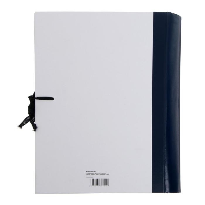 Папка архивная д/переплета А4, на завязках, Calligrata Папка архивная д/переплета А4, на завязках, Calligrata "Форма 21" 100 мм, с гребешками, 4 отв-я