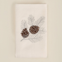 Полотенце с вышивкой SL HOME "Новый год" 40х70, лен 100% 360 гр/м2