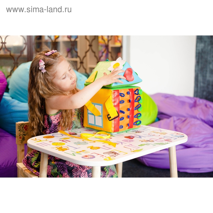 Мягкий модуль тактильный &laquo;Домик Малышок&raquo;, по методике Монтессори