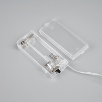 Гирлянда &laquo;Нить&raquo; 2 м роса с насадками &laquo;Прищепки-цветы&raquo;, IP20, серебристая нить, 20 LED, батарейки ААх2 (нет в комплекте), свечение тёплое белое