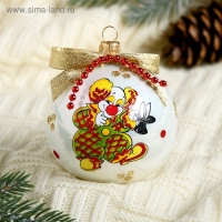 Шар "Клоун" d-7,5 см, микс