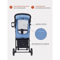 Коляска прогулочная детская Rant Basic Kira, цвет голубой Коляска прогулочная детская Rant Basic Kira, цвет голубой