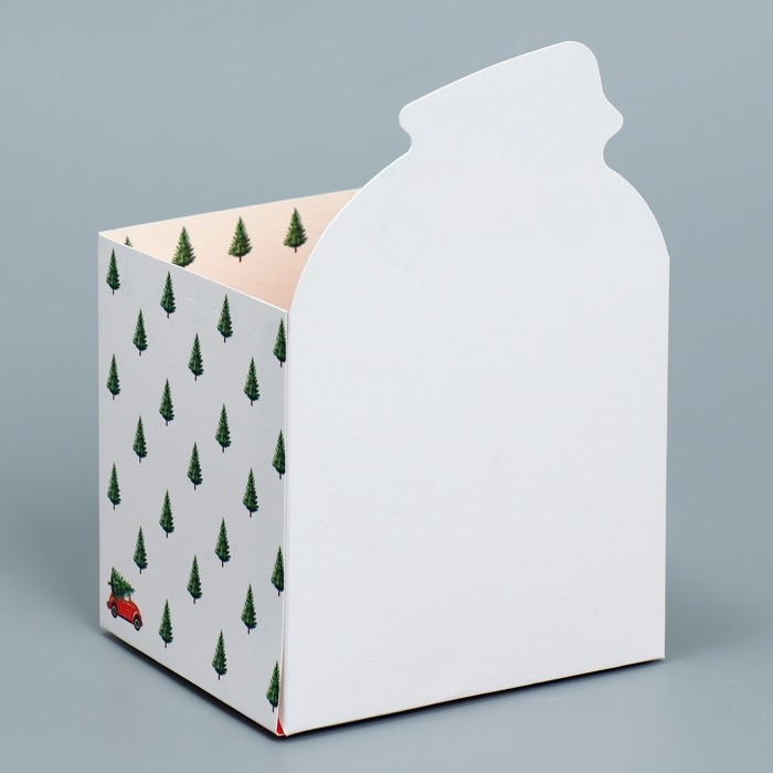 Коробка новогодняя для мини-букетов «Happy New Year», 12 х 17 х 10 см, Новый год Коробка новогодняя для мини-букетов «Happy New Year», 12 х 17 х 10 см, Новый год