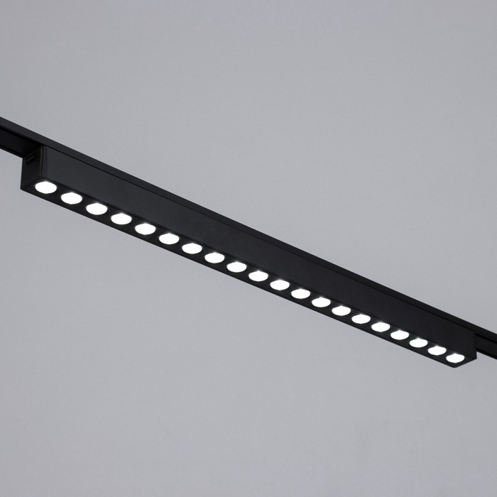 Светильник трековый ULTRA Светильник трековый ULTRA "Линза" LED 24Вт 3000K-5700К CRI90 черный 44,5х2,6х2,4см