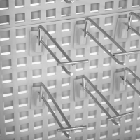 Стойка &laquo;Queen Fair&raquo; брендированная (+25 крючков), 43&times;32,5&times;198,5 см, шаг 25мм, цвет серый