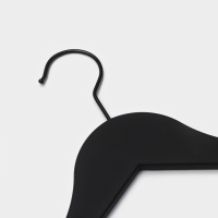 Плечики - вешалка для одежды LaDо́m Soft-touch, 44&times;3&times;23,5 см, 3 шт, с перекладиной, широкие плечики